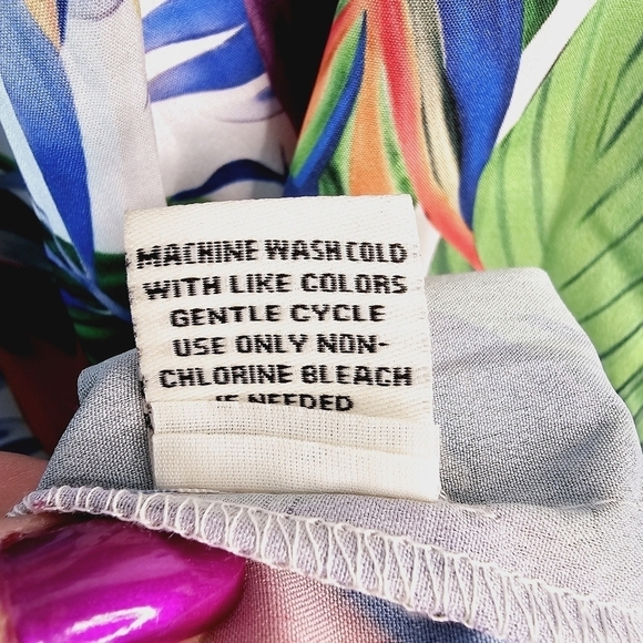 Rachel Zoe Tropical Leaf Palm Print Skirt NWT, size Medium - Picture 11 of 11